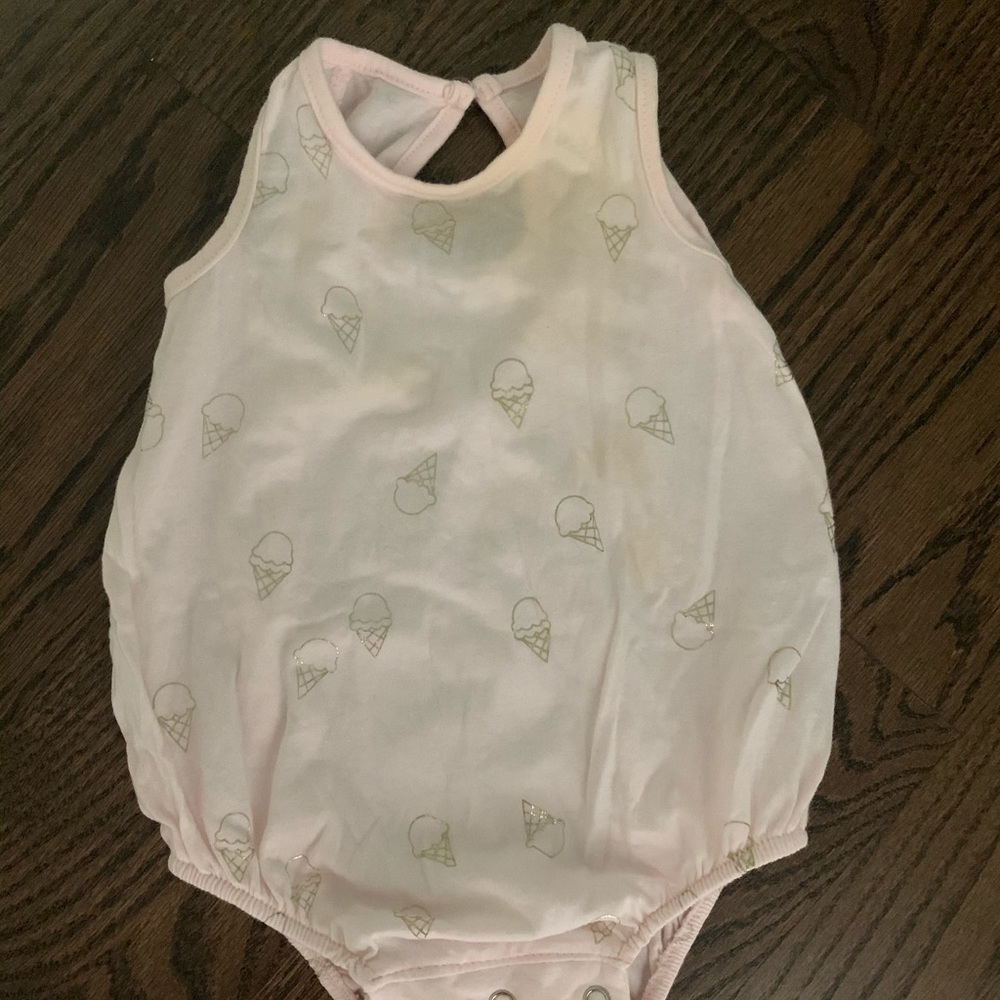 Oh Baby! Metallic Ice Cream Romper